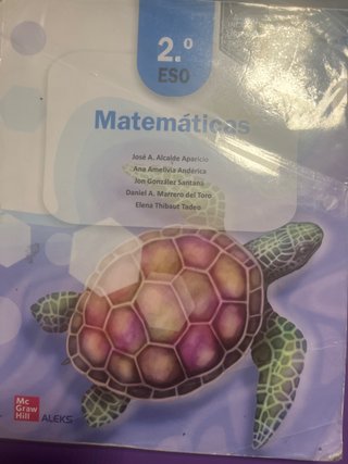 Libro matemáticas 2ESO editorial McGrawHill