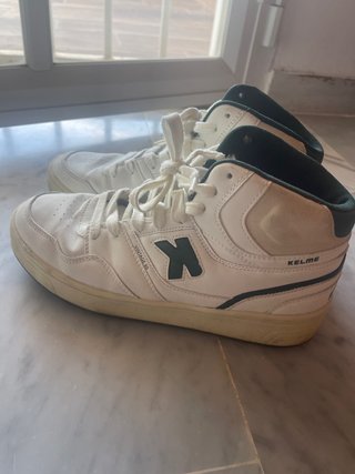 Zapatillas Kelme Vintage 90 Blancas y Verdes