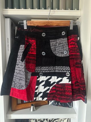 Falda Desigual Multicolor