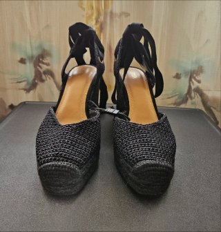 Alpargatas Zara Negras con Tiras