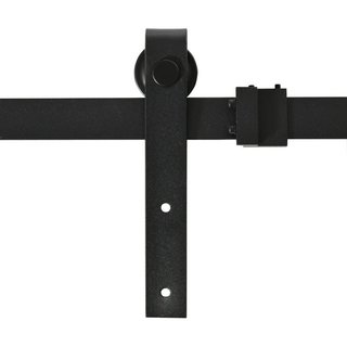 Herraje Puerta Corredera 200cm Negro