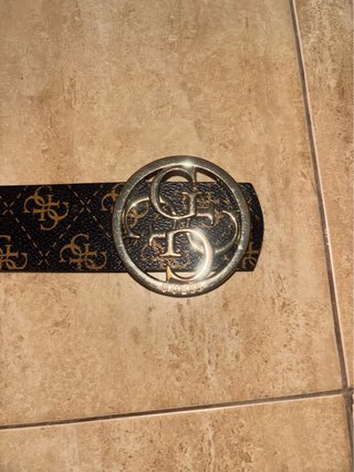 Cinturón Guess Doble Cara Marrón y Dorado