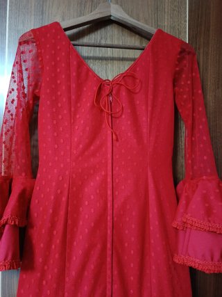 Vestido de flamenca rojo
