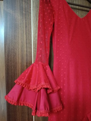 Vestido de flamenca rojo