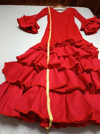 Vestido de flamenca rojo