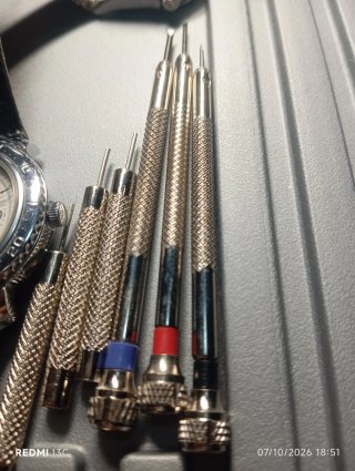 Set di 5 cacciaviti di precisione per orologiaio
