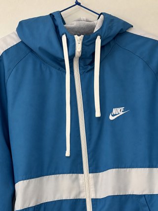 Nike Cortavientos Azul Capucha Talla L