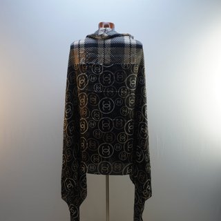 Bufanda Chanel Beige y Negra