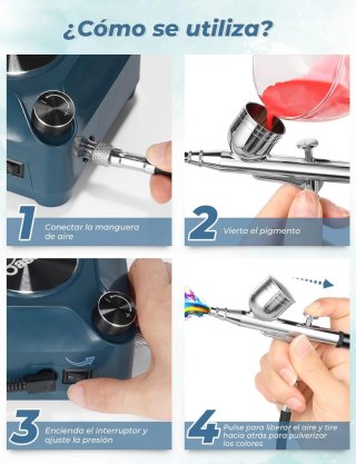 Kit Aerógrafo con Compresor Oasser