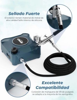 Kit Aerógrafo con Compresor Oasser