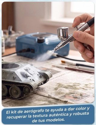 Kit Aerógrafo con Compresor Oasser