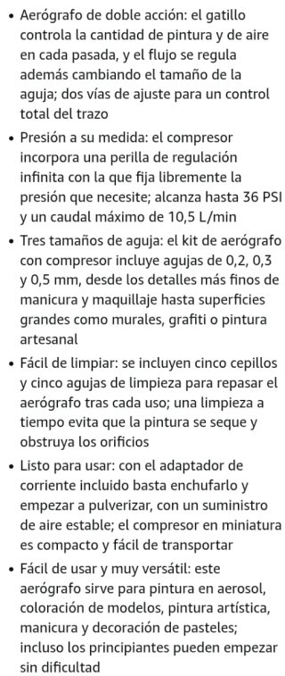 Kit Aerógrafo con Compresor Oasser