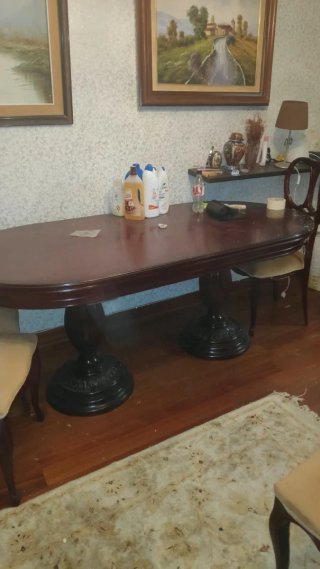 Mesa de comedor madera y metal