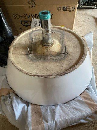 Lavabo sobre encimera de porcelana