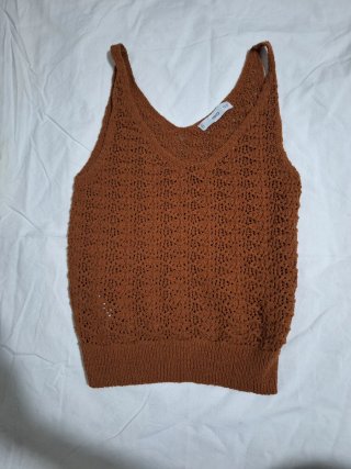 Top Mango Marrón Talla S