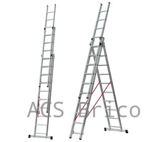 Escalera Aluminio Elite 3x14 - 4+4+4 M - 80-80-80x30mm