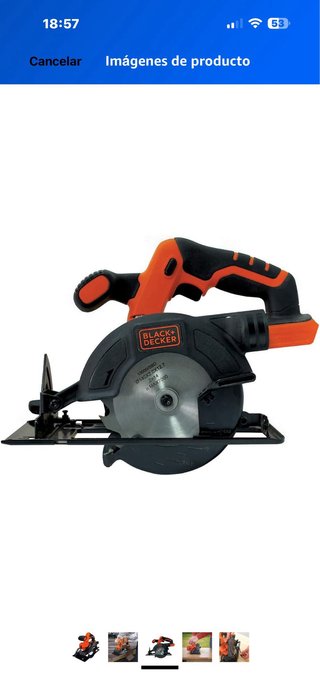 Sierra Circular Black+Decker 18V BDCCS18N
