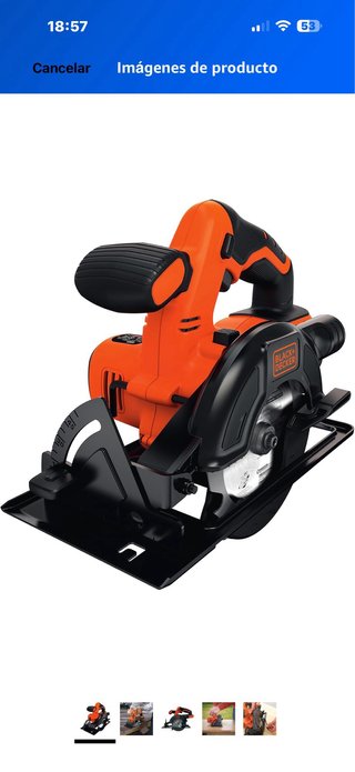Sierra Circular Black+Decker 18V BDCCS18N