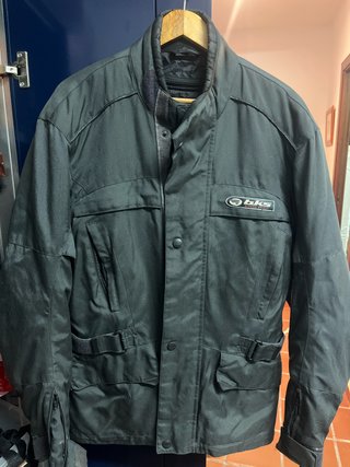 Chaqueta de moto BKS negra