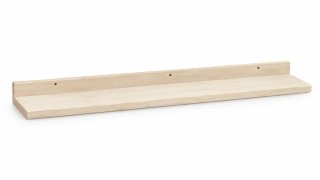 Estante de Pared de Madera Maciza 80 cm