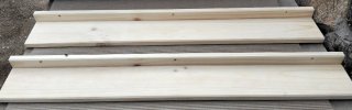 Estante de Pared de Madera Maciza 80 cm