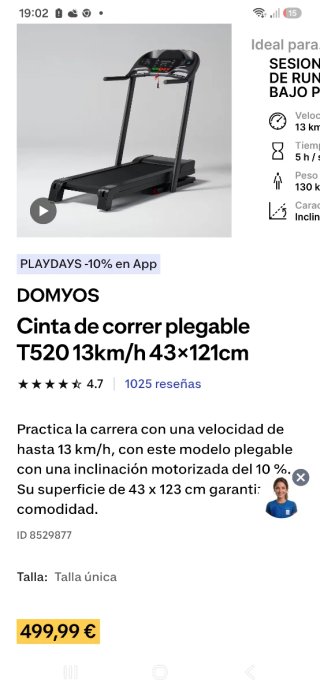 Cinta de Correr Domyos
