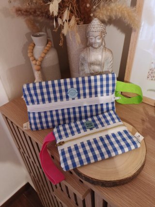 Pack 2 Carteras Estampado Vichy