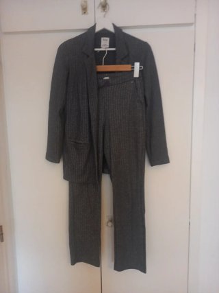 Traje Yerse Algodón Orgánico Gris