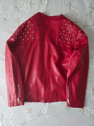Chaqueta Velika Imitación Piel Roja XXL
