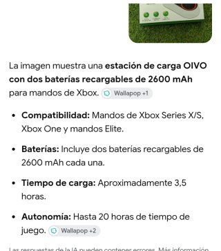 Estación de Carga OIVO para Mando Xbox