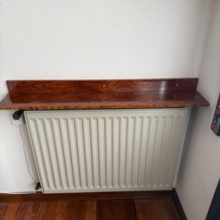 Estantería madera en raíz nogal + 3 estanterías