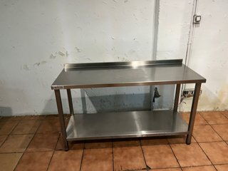 Mesa de Trabajo de Acero Inoxidable