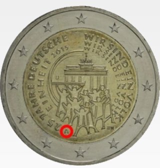 Moneda 2€ Alemania 2015 25 Años Unidad