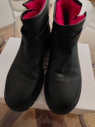 Botines moto piel de marca de lujo Fendi originale