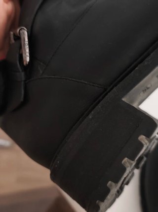 Botines moto piel de marca de lujo Fendi originale