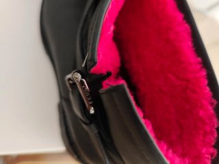 Botines moto piel de marca de lujo Fendi originale