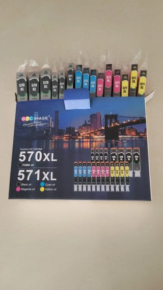 Pack 16 Cartuchos de Tinta GPC Image 570XL 571XL