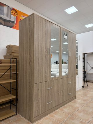 Armario closet 4 puertas + 2 Espejos.
