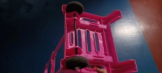 Carrito de ruedas rosa mochila niña