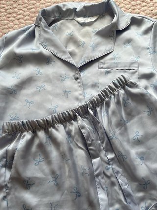 Pijama corto Primark lazo azul XXS