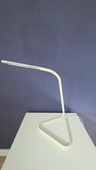 2 Lámparas LED Mesa Plata y Blanca