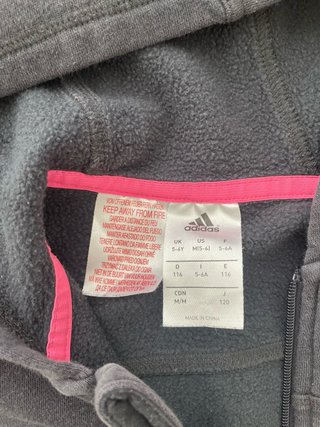 Chándal Adidas niña negro y rosa