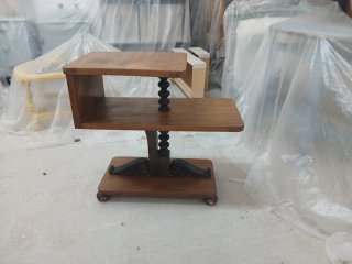 Mesa Auxiliar Antigua de Madera