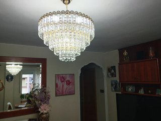 Lámpara de techo de cristal