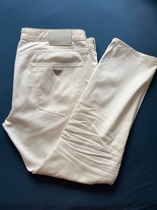 Pantalón Armani Blanco Talla 38