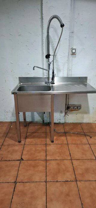 Fregadero Industrial con Grifo Ducha