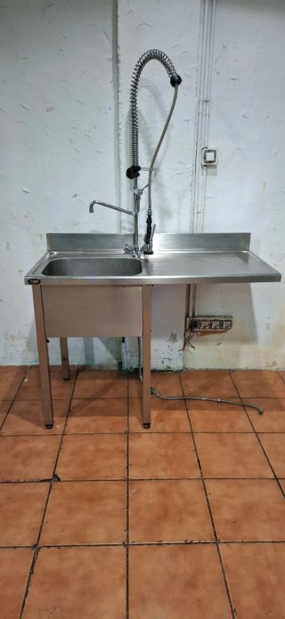 Fregadero Industrial con Grifo Ducha