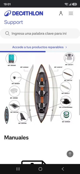 Kayak decathlon 3 plazas en perfecto estado.