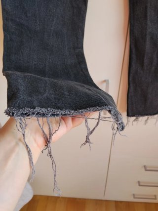 Pantalón vaquero Zara gris T.36