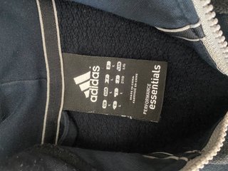 Sudadera con cremallera Adidas negra